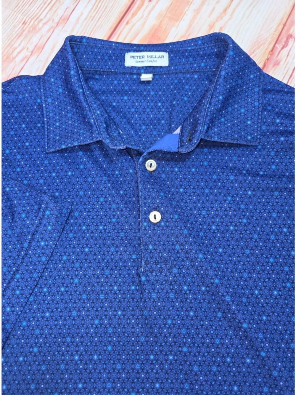 Peter Millar Summer Comfort Cowboys Golf Club Polo Large